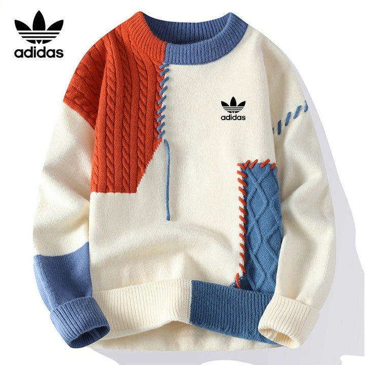 AD - Casual Patchwork Sweater